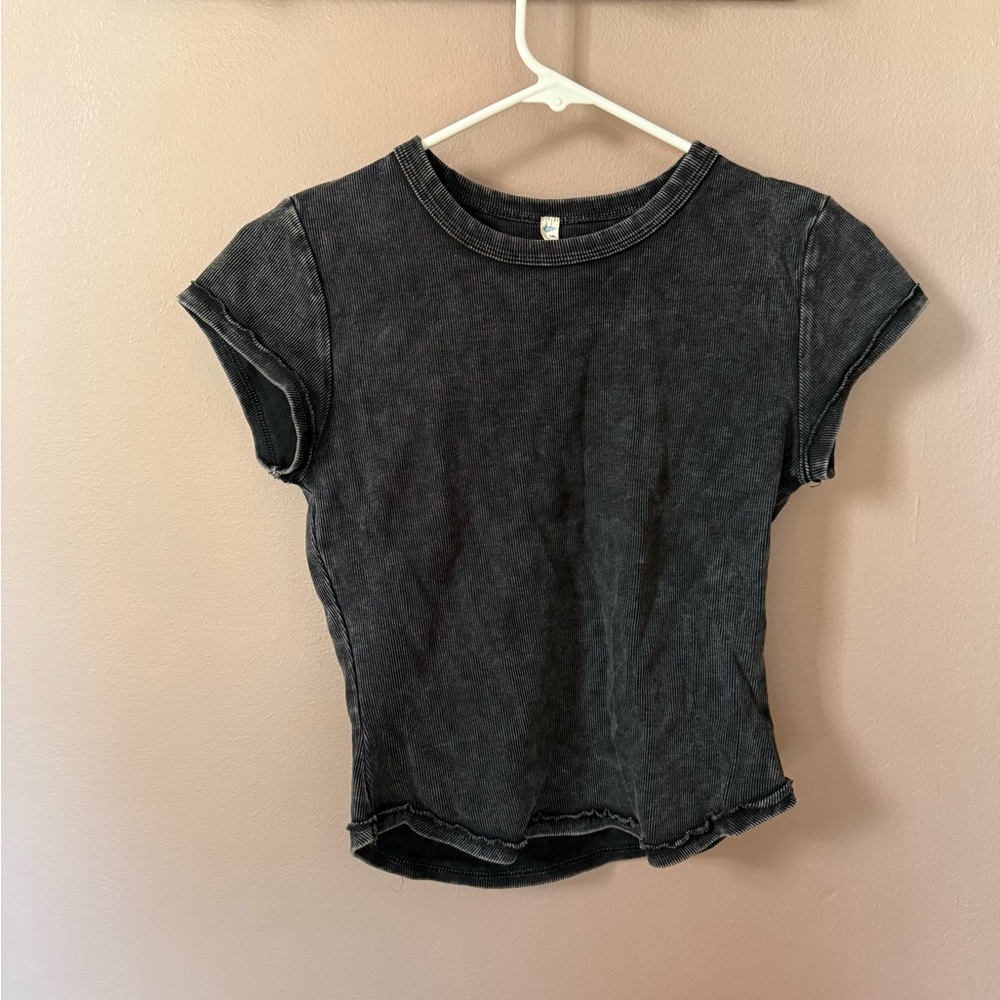 Free people ribbed baby tee